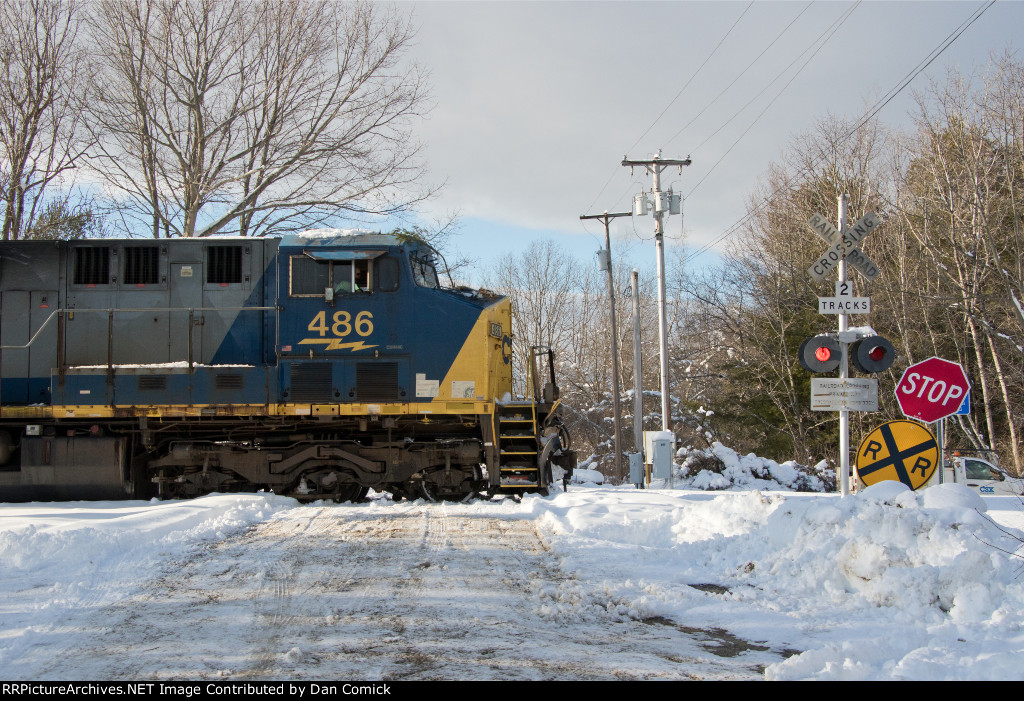 CSXT 486 at Cook's Crossing